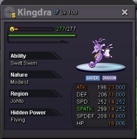 Shiny Kingdra Auction - Selling Pokémon - Silver - Pokemon Revolution ...