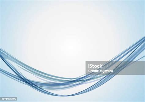 Light Blue Abstract Wave Background Stock Illustration - Download Image ...