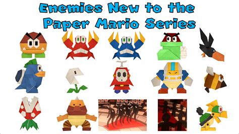 Enemies in TOK that are new to the Paper Mario series : r/papermario