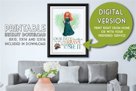 Merida Brave Printable Poster DIGITAL / Instant | Etsy