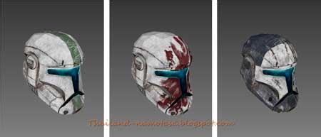 Star Wars - Clone Trooper Helmet Papercraft ~ Paperkraft.net - Free Papercraft, Paper Model ...