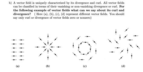 b vector field is uniquely characterized by its divergence and curl all ...