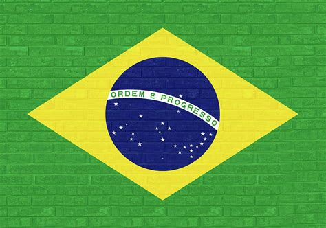 Flag of Brazil Graffiti Digital Art by Roy Pedersen - Pixels