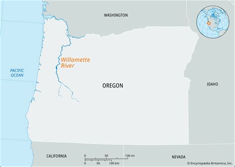 Willamette River Oregon Map - Gennie Clementine