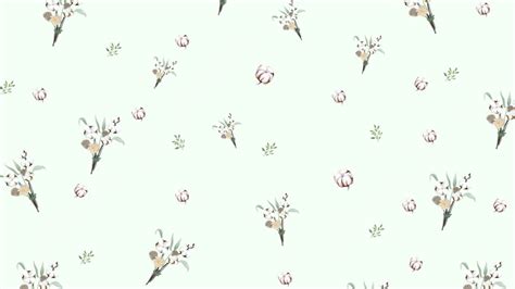 Cotton Nature Cute Flower Frame Green Powerpoint Background For Free Download - Slidesdocs