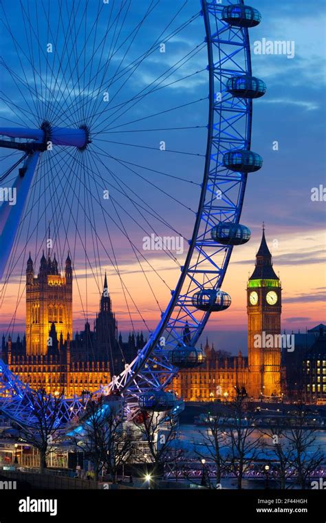 Big ben london eye hi-res stock photography and images - Alamy