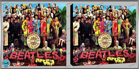 The Beatles 10 Original UK Album Covers in A Large Box Canvas Format. Choose Your Pictures 4 ...