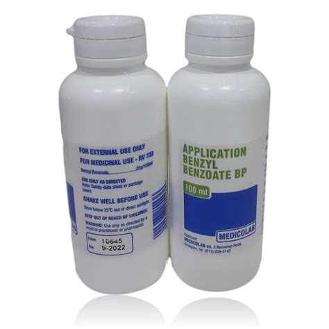 Application Benzyl Benzoate - MedicoLab