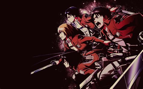 Fond d'écran : illustration, Anime, dessin animé, Shingeki no Kyojin, Eren Jeager, Mikasa ...