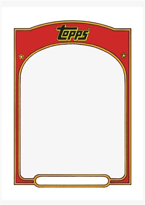 Printable Baseball Card Template