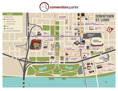 Map of Downtown St. Louis Convention Center Area