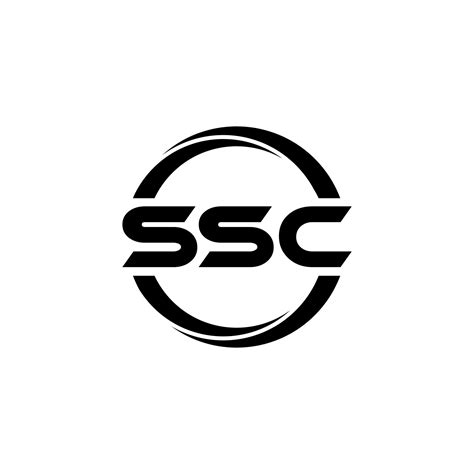 SSC letter logo design in illustration. Vector logo, calligraphy ...