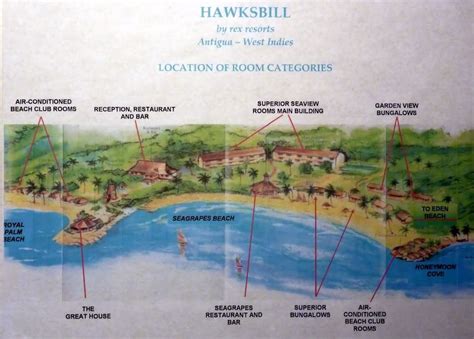 Antigua Resorts | Map Layout Hawksbill Beach Resort | Another Day N ANTIGUA | Pinterest ...