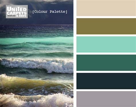 Ocean wave hues.