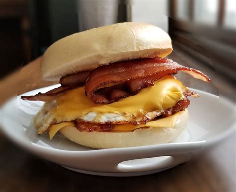 Bacon, Egg, and Cheese Bagel Sandwich - Simple Comfort Food