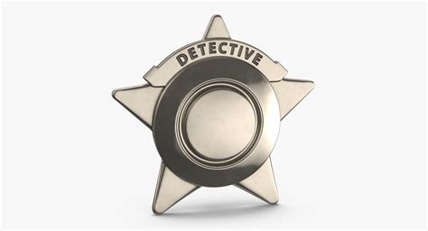 3D detective badge 02 - TurboSquid 1159495