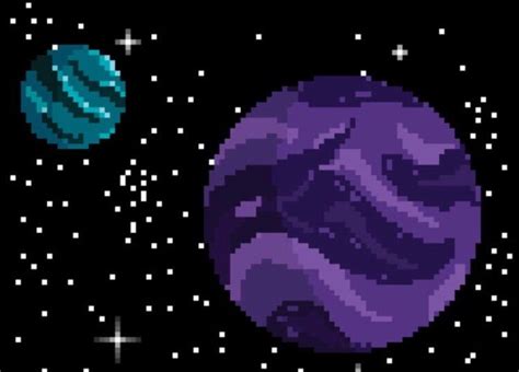 Galaxy Pixel Art Aesthetic