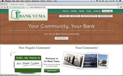 1st Bank Yuma Online Banking Login Instructions - YouTube