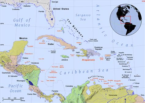 Caribbean Map