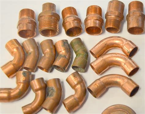 26 pcs of Basic Copper Fittings. Many styles and sizes. New old stock ...