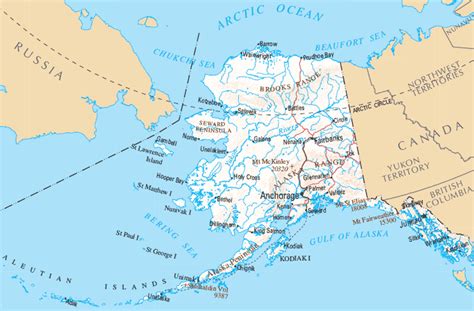 map of alaska with cities and towns | Alaska Map with Cities | Alaska ...