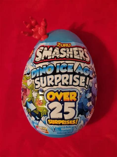 ZURU SMASHERS DINO Ice Age Surprise Egg Red Pterodactyl Over 25 Surprises New IG $27.54 - PicClick