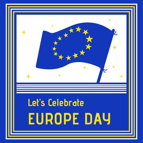 Europe Day Celebration Background 206015 Vector Art at Vecteezy