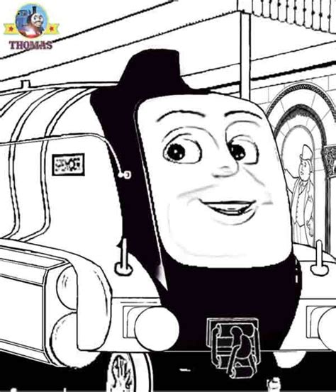 Spencer The Train Thomas Coloring Page | Train coloring pages, Coloring ...