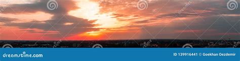 An Panorama Photography of a Sunset Over the Munich City Stock Image - Image of nature, colorful ...