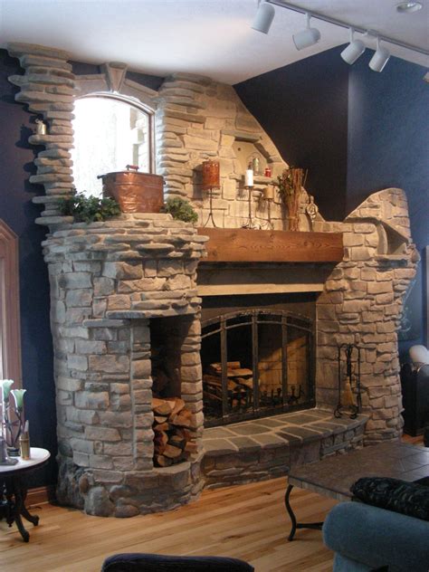 6-foot Rumford fireplace. Natural stone. | Stone fireplace, Stone fireplace designs, Antique ...