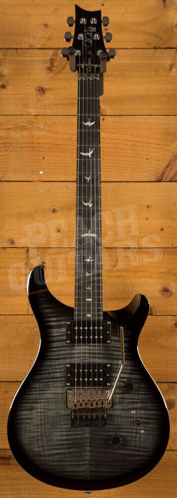 PRS SE Custom 24 Floyd Rose - Charcoal Burst 2021 - Peach Guitars