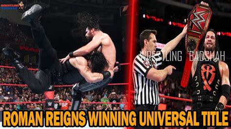 ROMAN REIGNS WINNING UNIVERSAL CHAMPIONSHIP??!! - YouTube