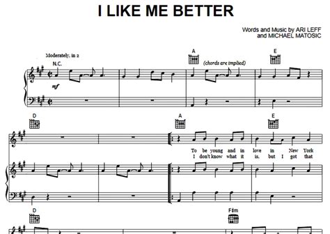 Lauv-I Like Me Better Free Sheet Music PDF for Piano | The Piano Notes