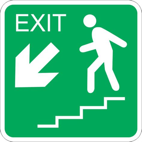 Stair Egress Arrows – Sign Network Architectural Products