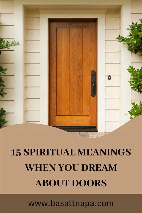 15 Spiritual Meanings When You Dream About Doors