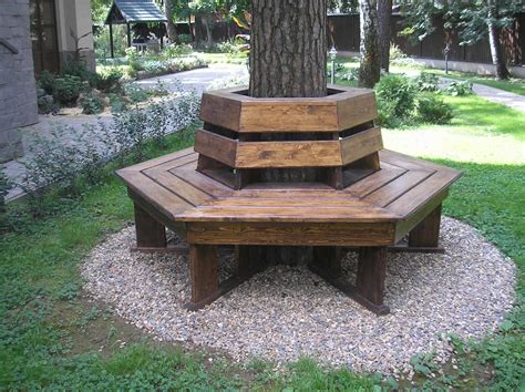 These Wrap-Around Tree Benches Provide Beautiful Outdoor Seating Around ...