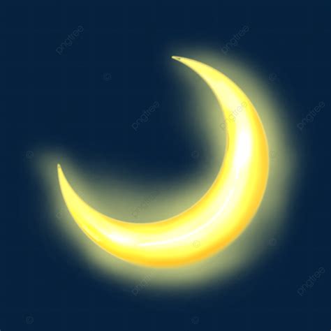 The Glowing Crescent Moon, Glowing, Moon, Crescent PNG Transparent Clipart Image and PSD File ...