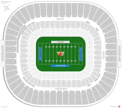 bank of america stadium seating chart | Bank of america stadium ...