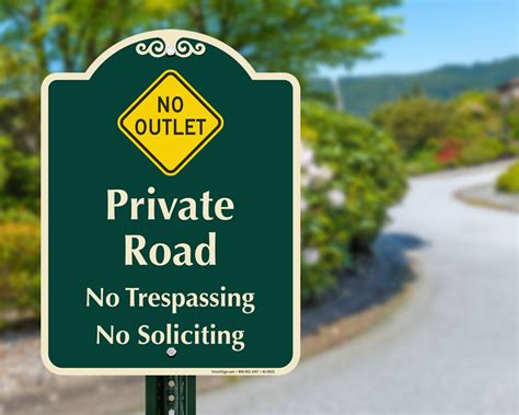 Designer Private Road Signs