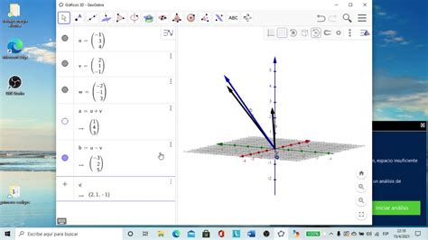 Geogebra , vectores - YouTube