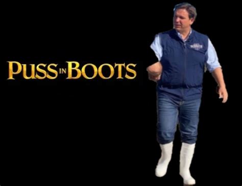 PHOTO Puss In Boots Ron DeSantis Meme