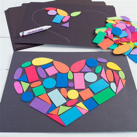 Colorful Foam Shape Heart Collage - Colorations®