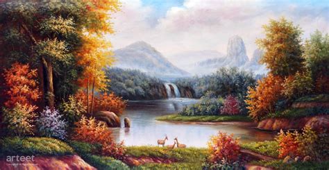 Autumn in Jiuzhaigou Valley | Art Paintings for Sale, Online Gallery