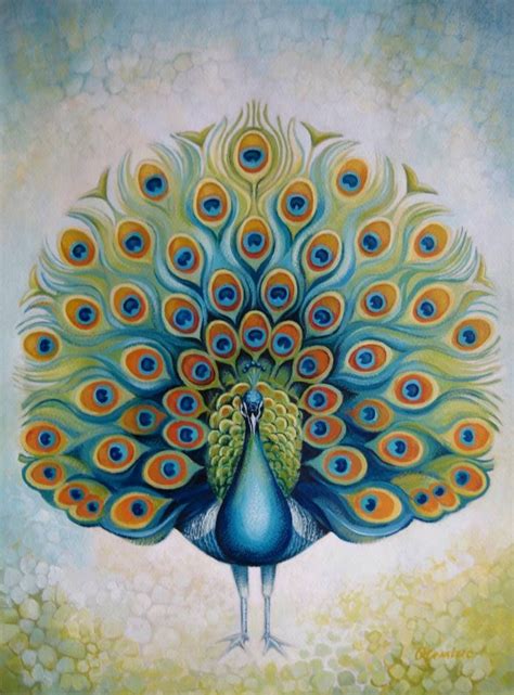 Peacock Painting | Peacock wall art, Peacock art, Peacock painting