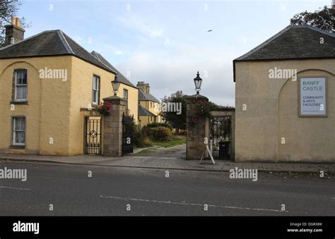 Entrance to Banff Castle Scotland October 2013 Stock Photo - Alamy