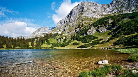 Pristine Clear Lake In Austria wallpaper | nature and landscape ...