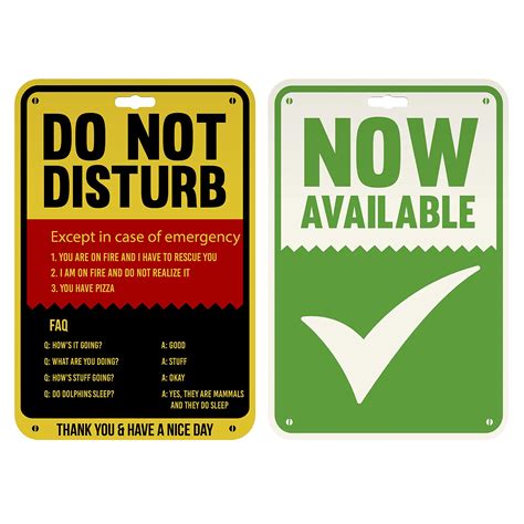 Buy At-Home Do Not Disturb Sign Funny Privacy for the Office Cubicle Desk or Personal Room Door ...