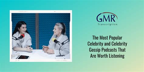 The Most Popular Celebrity and Celebrity Gossip Podcasts That Are Worth ...