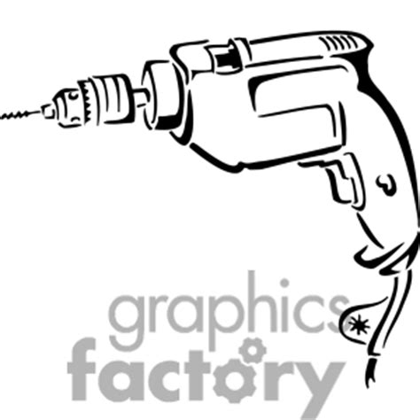 black and white electric drill | Clipart Panda - Free Clipart Images