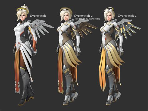 I tried redesigning Mercy's Overwatch 2 look! : r/Overwatch